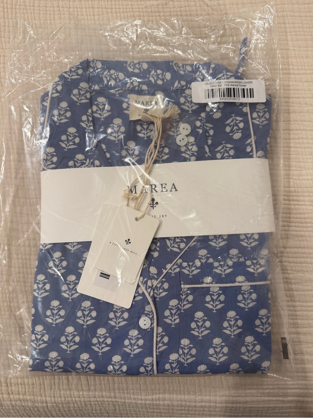 NWT Women's Tatum Pajama Set in Indigo Mini Dandelion - Picture 3 of 3